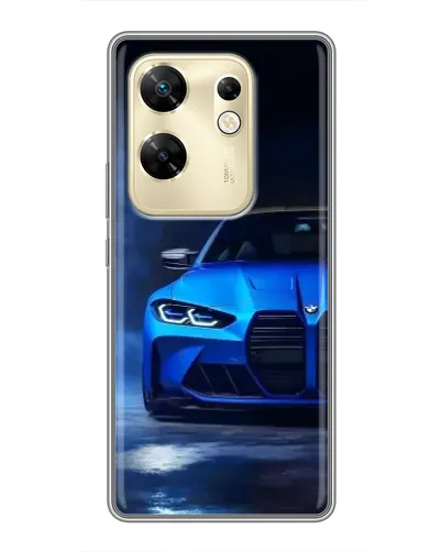 Чехол для Infinix Zero 30 с картинкой «Голубая BMW M4»