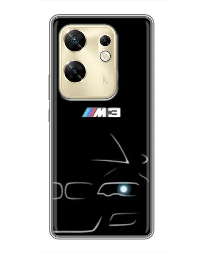 Чехол для Infinix Zero 30 с картинкой «Минималистичный принт BMW M3»