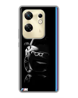 Чехол для Infinix Zero 30 с картинкой «Силуэт BMW в темноте»
