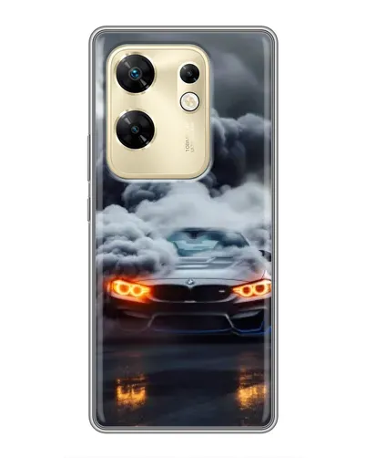 Чехол для Infinix Zero 30 с картинкой «BMW в дыму»