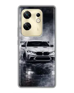 Чехол для Infinix Zero 30 с картинкой «BMW сквозь туман»