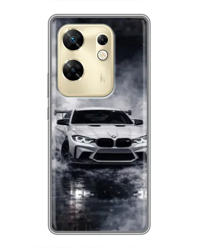 Чехол для Infinix Zero 30 с картинкой «BMW сквозь туман»