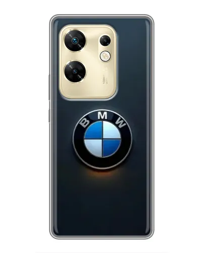 Чехол для Infinix Zero 30 с картинкой «Логотип BMW — минимализм»