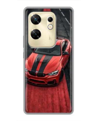Чехол для Infinix Zero 30 с картинкой «BMW на красной дорожке»