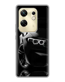 Чохол для Infinix Zero 30 з картинкою «Чорна BMW — профіль»