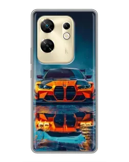 Чохол для Infinix Zero 30 з картинкою «BMW — золота емблема»