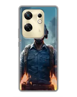 Чохол для Infinix Zero 30 з картинкою «PUBG — реалістичний герой»