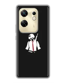 Чохол для Infinix Zero 30 з картинкою «PUBG — силует воїна»