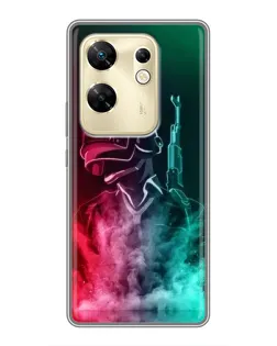 Чохол для Infinix Zero 30 з картинкою «PUBG — вогняний воїн»