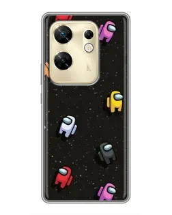Чохол для Infinix Zero 30 з картинкою «Космічний патерн Among Us»