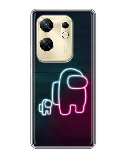 Чохол для Infinix Zero 30 з картинкою «Among Us неон-арт»