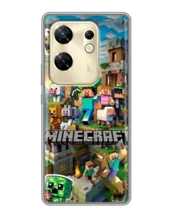 Чохол для Infinix Zero 30 з картинкою «Замок Minecraft»