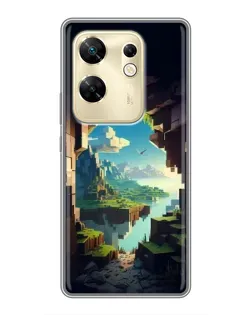 Чехол для Infinix Zero 30 с картинкой «Вид из пещеры»