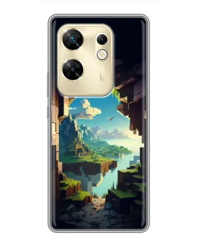 Чехол для Infinix Zero 30 с картинкой «Вид из пещеры»