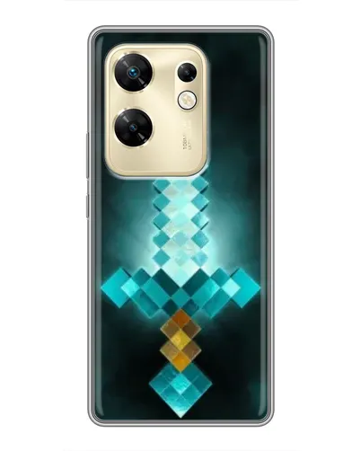 Чехол для Infinix Zero 30 с картинкой «Алмазный меч неон»