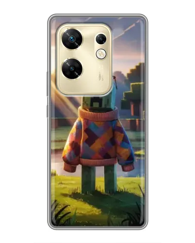 Чехол для Infinix Zero 30 с картинкой «Крипер в свитере»