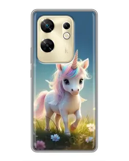Чохол для Infinix Zero 30 з картинкою «Єдиноріг на галявині»