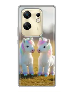 Чохол для Infinix Zero 30 з картинкою «Пара єдинорогів»