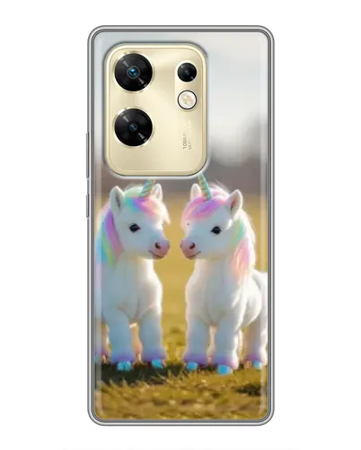 Чохол для Infinix Zero 30 з картинкою «Пара єдинорогів» Чохол для Infinix Zero 30 з картинкою «Пара єдинорогів»