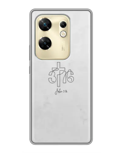 Чохол для Infinix Zero 30 з картинкою «Івана 3:16 Хрест»