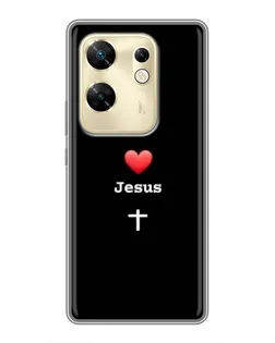 Чохол для Infinix Zero 30 з картинкою «Серце - Jesus» Чохол для Infinix Zero 30 з картинкою «Серце - Jesus»