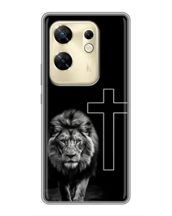 Чохол для Infinix Zero 30 з картинкою «Лев та Хрест» Чохол для Infinix Zero 30 з картинкою «Лев та Хрест»