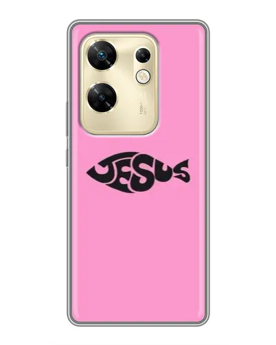 Чохол для Infinix Zero 30 з картинкою «Рожевий символ Jesus»