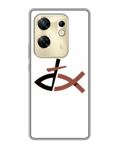 Чохол для Infinix Zero 30 з картинкою «Риба та хрест»