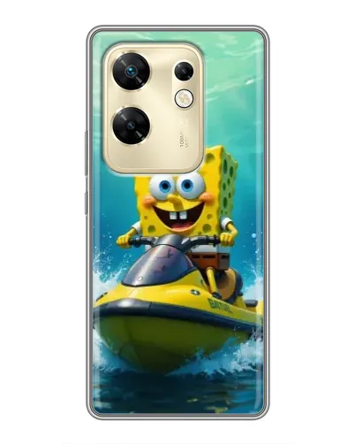 Чохол для Infinix Zero 30 з картинкою «Спанч Боб на гідроциклі» Чохол для Infinix Zero 30 з картинкою «Спанч Боб на гідроциклі»