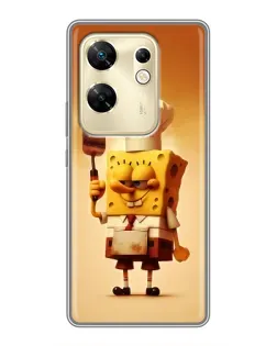 Чохол для Infinix Zero 30 з картинкою «Губка Боб кухар»