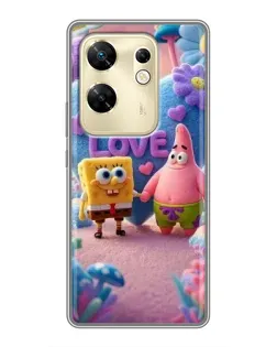 Чохол для Infinix Zero 30 з картинкою «Губка Боб Патрік»