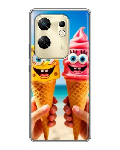 Чохол для Infinix Zero 30 з картинкою «Спанч Боб морозиво» Чохол для Infinix Zero 30 з картинкою «Спанч Боб морозиво»