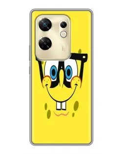 Чехол для Infinix Zero 30 с картинкой «Минималистичный Спанч Боб»