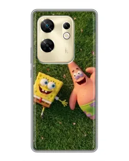 Чехол для Infinix Zero 30 с картинкой «Друзья на лужайке»