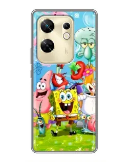 Чехол для Infinix Zero 30 с картинкой «Губка Боб и друзья»