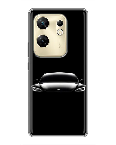 Чехол для Infinix Zero 30 с картинкой «Фары Tesla Night»
