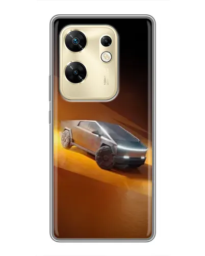 Чехол для Infinix Zero 30 с картинкой «Cybertruck в пустыне»