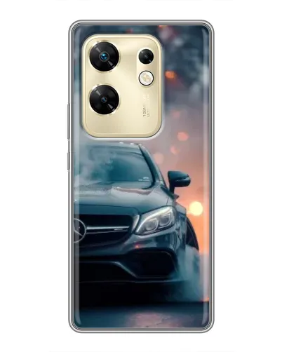 Чехол для Infinix Zero 30 с картинкой «Mercedes — ночной город»