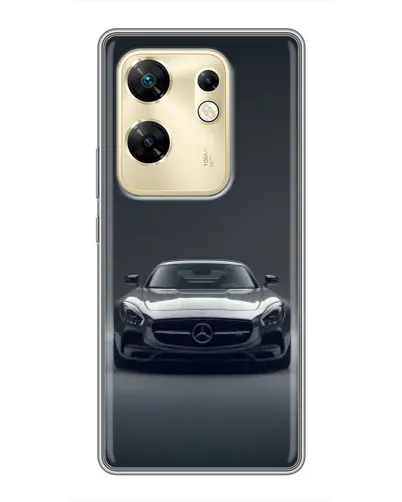 Чехол для Infinix Zero 30 с картинкой «Mercedes на черном»