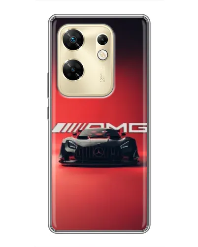 Чехол для Infinix Zero 30 с картинкой «Mercedes AMG — красная линия»