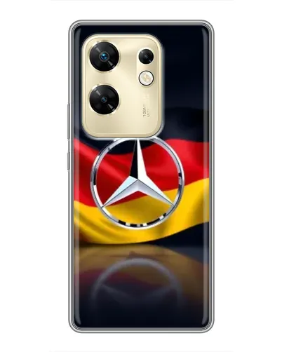 Чехол для Infinix Zero 30 с картинкой «Mercedes — флаг Германии»
