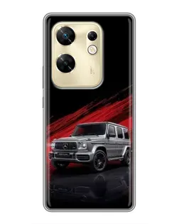 Чехол для Infinix Zero 30 с картинкой «Mercedes G-Class красный»