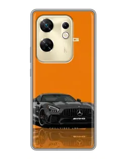 Чехол для Infinix Zero 30 с картинкой «Оранжевый Mercedes AMG»