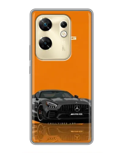 Чехол для Infinix Zero 30 с картинкой «Оранжевый Mercedes AMG»