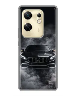 Чехол для Infinix Zero 30 с картинкой «Mercedes в дыму»