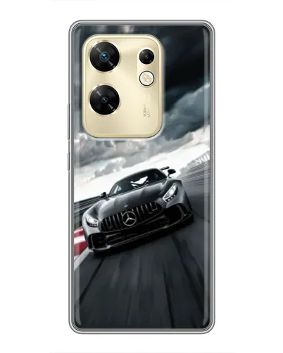Чехол для Infinix Zero 30 с картинкой «Гоночный Mercedes AMG»