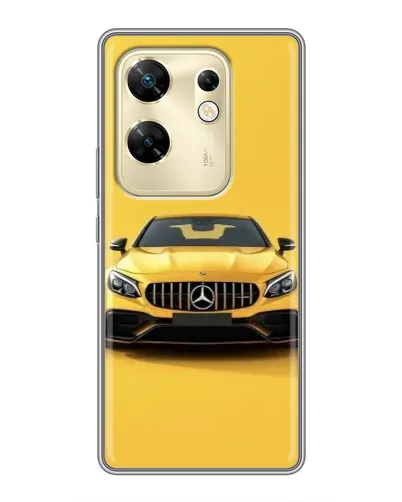 Чехол для Infinix Zero 30 с картинкой «Желтый Mercedes GT»