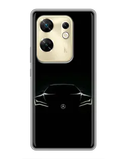 Чохол для Infinix Zero 30 з картинкою «Mercedes — силует авто»