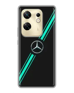 Чохол для Infinix Zero 30 з картинкою «Спортивні лінії Mercedes»