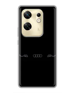 Чехол для Infinix Zero 30 с картинкой «Audi — световой подпись»